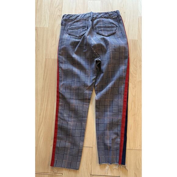 Mother Pants Women’s Size 25 Blue Pink Shaker Prep Fray Killing Time Crop Slim - Picture 3 of 14